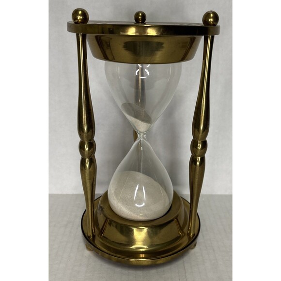 1969 State Farm Life Insurance Co 40th Anniversary Brass Hourglass Rare 2 Hour - Picture 3 of 14